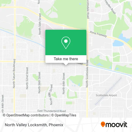 North Valley Locksmith map