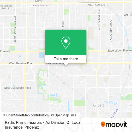 Radix Prime Insurers - Az Division Of Local Insurance map