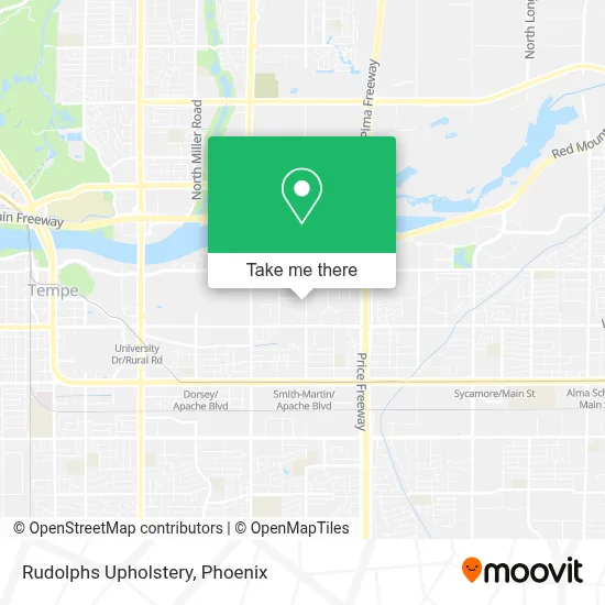 Rudolphs Upholstery map