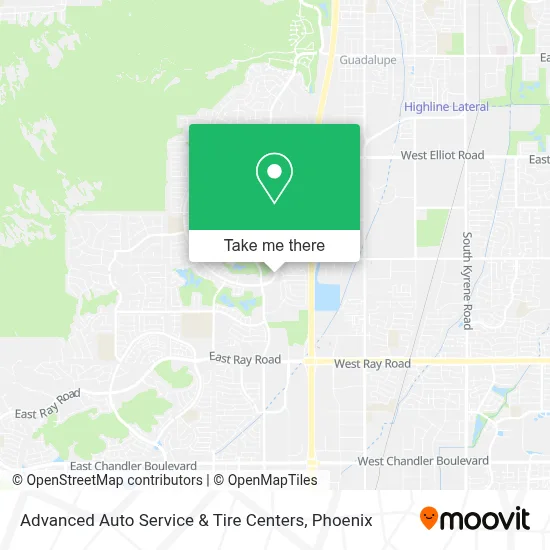 Advanced Auto Service & Tire Centers map