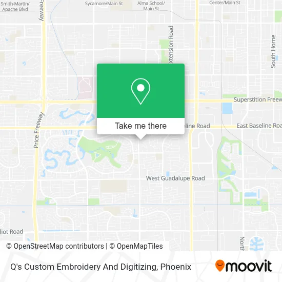 Q's Custom Embroidery And Digitizing map