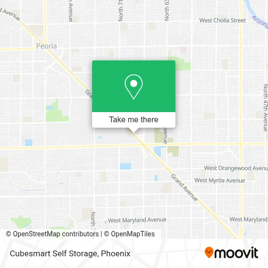 Cubesmart Self Storage map