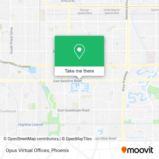 Opus Virtual Offices map