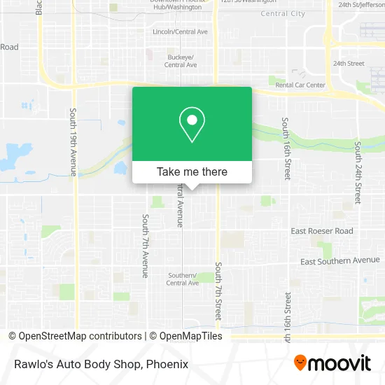 Rawlo's Auto Body Shop map