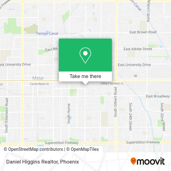 Daniel Higgins Realtor map