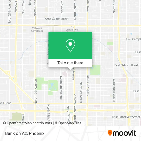 Bank on Az map