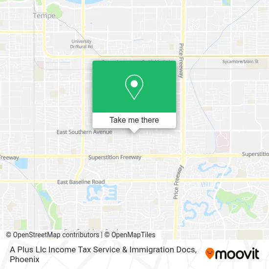 A Plus Llc Income Tax Service & Immigration Docs map