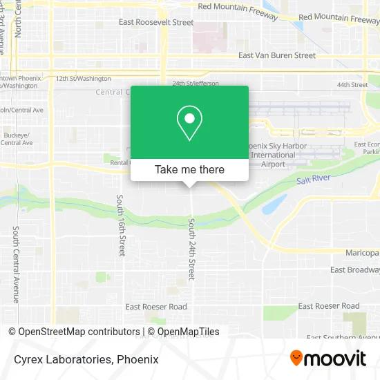 Cyrex Laboratories map