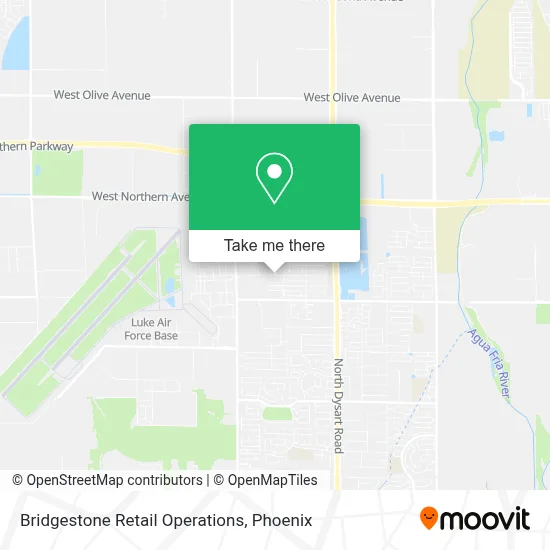 Bridgestone Retail Operations map