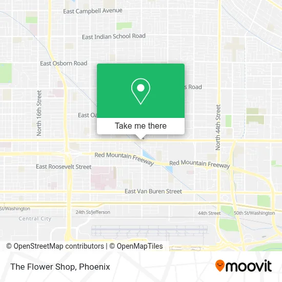 The Flower Shop map