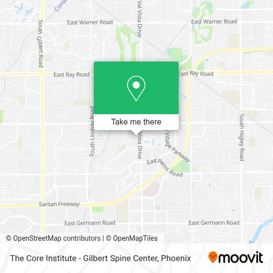 The Core Institute - Gilbert Spine Center map