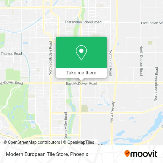 Modern European Tile Store map