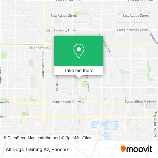 All Dogs Training Az map