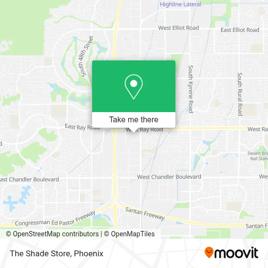 The Shade Store map
