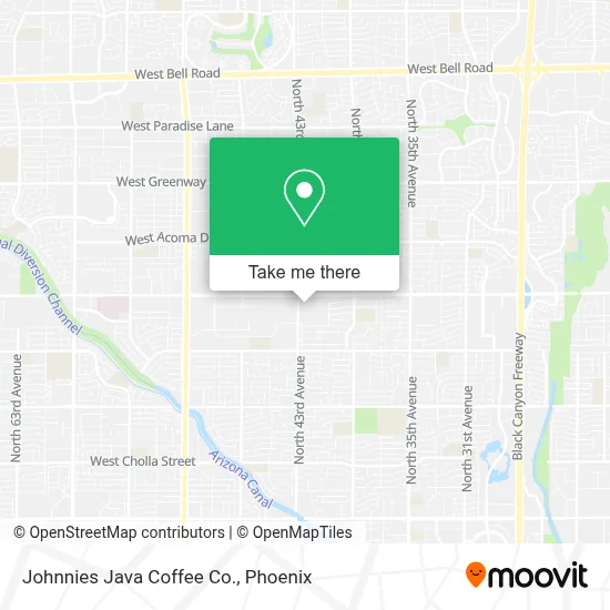 Johnnies Java Coffee Co. map