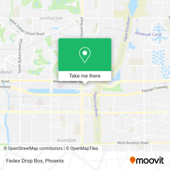Fedex Drop Box map