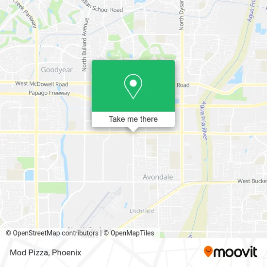 Mod Pizza map