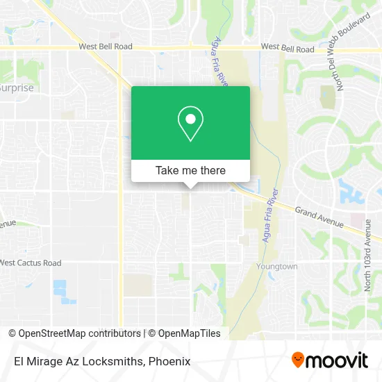 El Mirage Az Locksmiths map