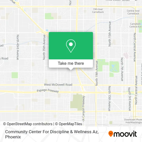Community Center For Discipline & Wellness Az map