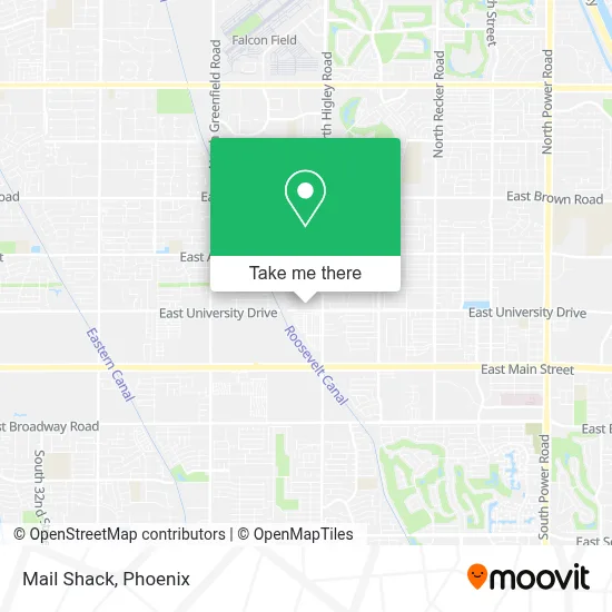 Mail Shack map