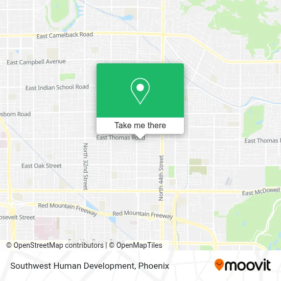 Southwest Human Development map