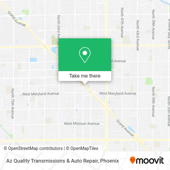 Az Quality Transmissions & Auto Repair map