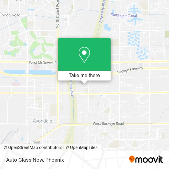 Auto Glass Now map