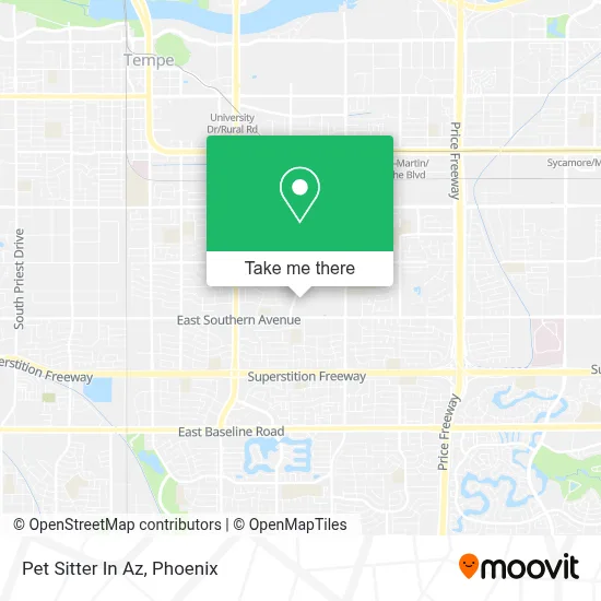Pet Sitter In Az map