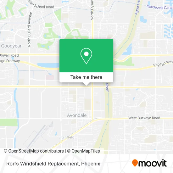 Ron's Windshield Replacement map