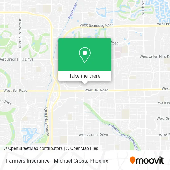 Farmers Insurance - Michael Cross map
