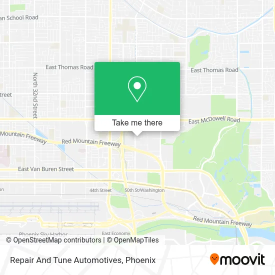 Repair And Tune Automotives map