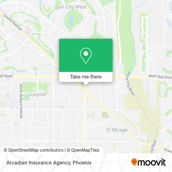 Arcadian Insurance Agency map
