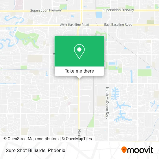 Sure Shot Billiards map