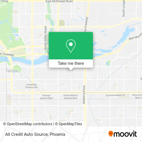 All Credit Auto Source map