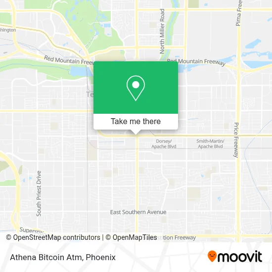 Athena Bitcoin Atm map