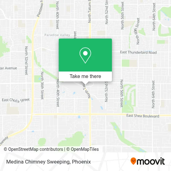 Medina Chimney Sweeping map