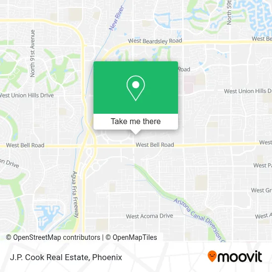 J.P. Cook Real Estate map
