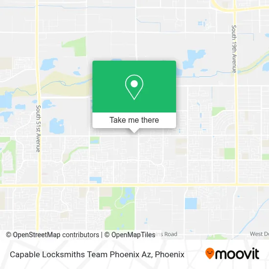 Capable Locksmiths Team Phoenix Az map