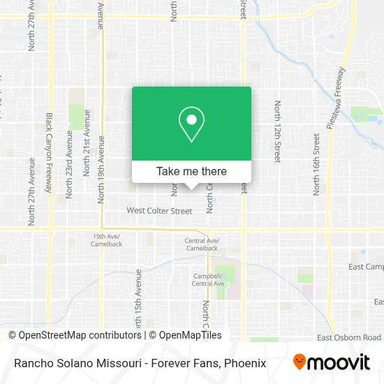 Rancho Solano Missouri - Forever Fans map