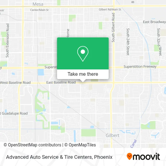 Advanced Auto Service & Tire Centers map