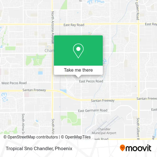 Tropical Sno Chandler map