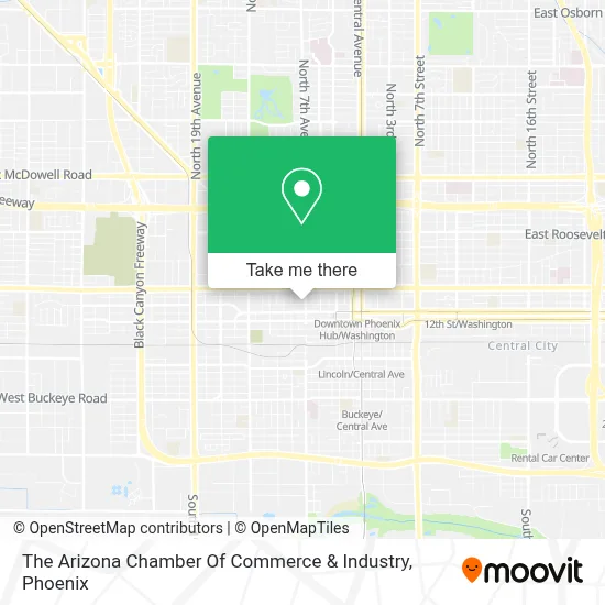 The Arizona Chamber Of Commerce & Industry map