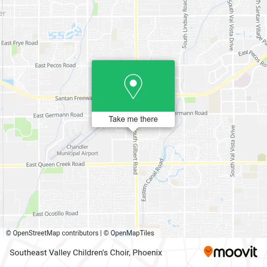 Southeast Valley Children's Choir map