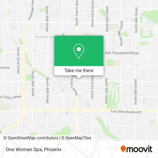 One Woman Spa map