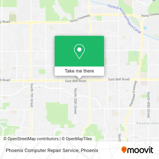 Phoenix Computer Repair Service map
