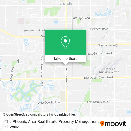 The Phoenix Area Real Estate Property Management map