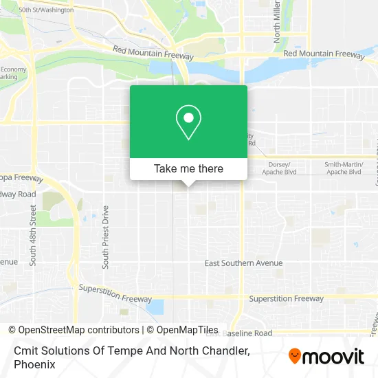 Cmit Solutions Of Tempe And North Chandler map