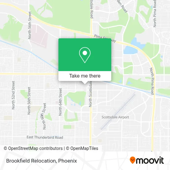 Brookfield Relocation map