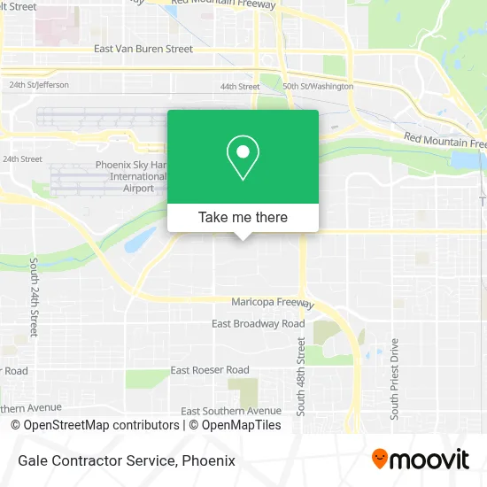 Gale Contractor Service map