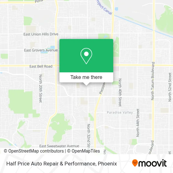 Half Price Auto Repair & Performance map